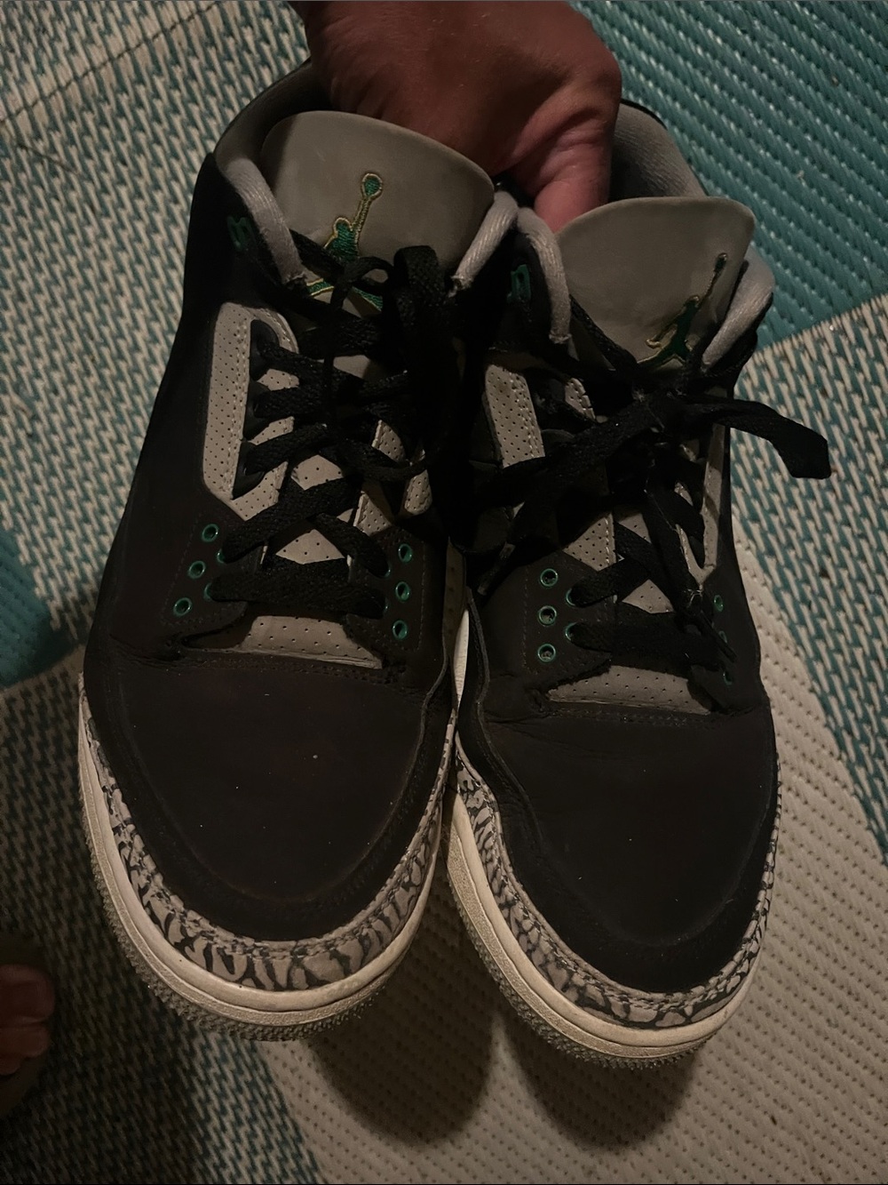 Authentic Air Jordan 3 Pine Greens